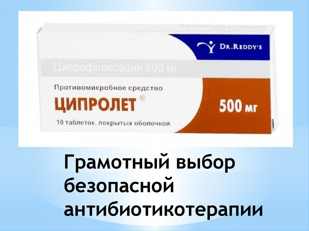 Ципролет при простатите схема лечения